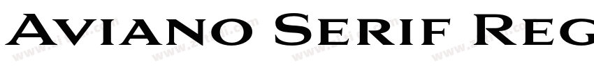 Aviano Serif Regular字体转换